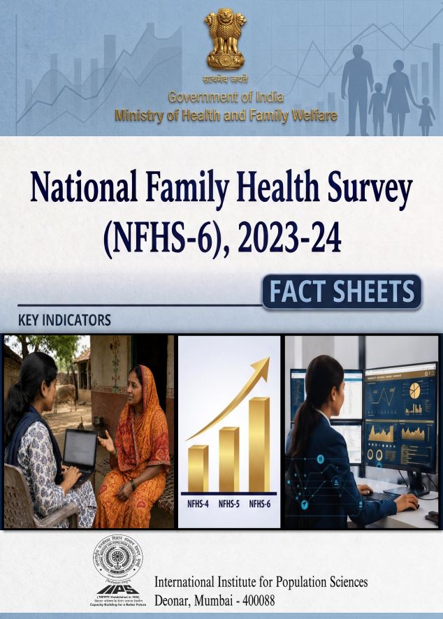 National Family Health Survey-6 (2023-24): Fact Sheets of India, States and Union Territories Released